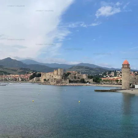 2ro601e Agreable T2 Cabine Avec Grande Terrasse Parking Prive Vue Degagee * Collioure